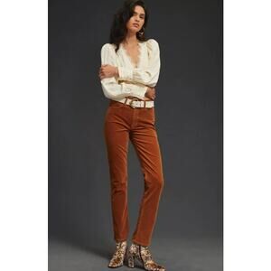 MOTHER Tan Straight Leg Pants